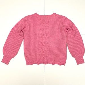 Cupcake Women's/ Girls Crew Neck Knit Pink Sweater Size S Pullover